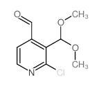 2-氯-3-(二甲氧基甲基)异烟醛结构式