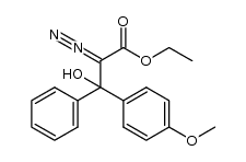 ethyl 2-diazo-3-hydroxy-3-(4-methoxyphenyl)-3-phenylpropanoate Structure