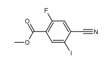 methyl 4-cyano-2-fluoro-5-iodobenzoate结构式
