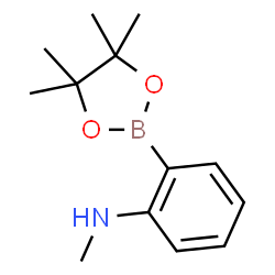 N-甲基-2-(4,4,5,5-四甲基-1,3,2-二恶英-2-基)苯胺结构式