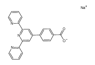 4'-(4-carboxyphenyl)-2,2':6',2"-terpyridine sodium salt结构式