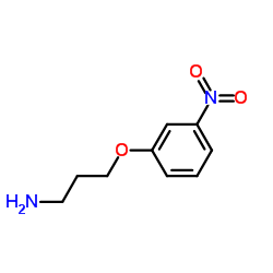 3-(3-硝基苯氧基)-1-丙胺结构式