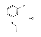 N-(3-溴苯基)-N-乙胺盐酸盐结构式
