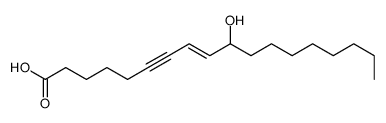 10-hydroxyoctadec-8-en-6-ynoic acid结构式