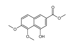 4-羟基-5,6-二甲氧基-2-萘羧酸甲酯结构式