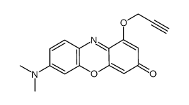 7-(dimethylamino)-1-(prop-2-yn-1-yloxy)-3H-phenoxazin-3-one结构式