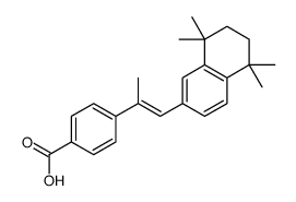 4-[(E)-1-(5,5,8,8-tetramethyl-6,7-dihydronaphthalen-2-yl)prop-1-en-2-yl]benzoic acid Structure