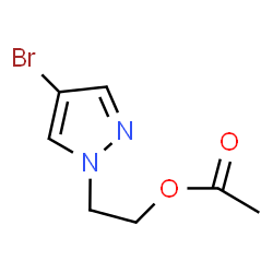 2-(4-Bromo-1-pyrazolyl)ethyl Acetate Structure