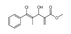 methyl (Z)-5-chloro-3-hydroxy-4-methyl-2-methylene-5-phenylpent-4-enoate Structure