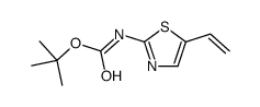 (5-乙烯基噻唑-2-基)氨基甲酸叔丁酯结构式