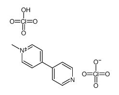 1-methyl-4-pyridin-1-ium-4-ylpyridin-1-ium,diperchlorate结构式