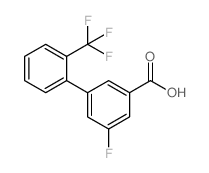 5-氟-3-(2-三氟甲基苯基)苯甲酸结构式