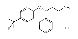 (R)-3-苯基-3-(4-三氟甲基苯氧基)-丙胺盐酸盐结构式
