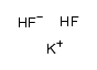potassium hydrogen difluoride Structure