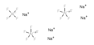 pentasodium,pentafluoroaluminum(2-),tetrafluoroalumanuide Structure