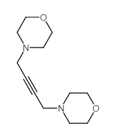 Morpholine,4,4'-(2-butyne-1,4-diyl)bis- Structure