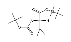 (S)-tert-butyldimethylsilyl 2-((tert-butoxycarbonyl)amino)-3-methylbutanoate Structure