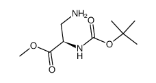 Nα-Boc-(R)-β-aminoalanine methylester Structure