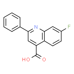 7-FLUORO-2-PHENYLQUINOLINE-4-CARBOXYLIC ACID Structure