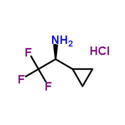 (1S)-1-环丙基-2,2,2-三氟乙胺盐酸盐结构式