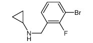 1-Bromo-2-fluoro-3-(cyclopropylaminomethyl)benzene Structure