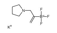 Potassium trifluoro[3-(1-pyrrolidinyl)-1-propen-2-yl]borate(1-) Structure