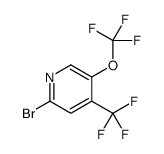 2-Bromo-5-(trifluoromethoxy)-4-(trifluoromethyl)pyridine Structure