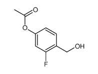3-Fluoro-4-(hydroxymethyl)phenyl acetate Structure