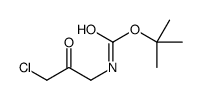 (3-氯-2-氧代丙基)氨基甲酸叔丁酯结构式