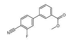 4-氰基-3-氟-[1,1-联苯]-3-羧酸甲酯结构式