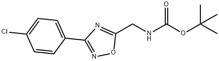 tert-butyl N-{[3-(4-chlorophenyl)-1,2,4-oxadiazol-5-yl]methyl}carbamate Structure