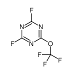2,4-difluoro-6-(trifluoromethoxy)-1,3,5-triazine结构式