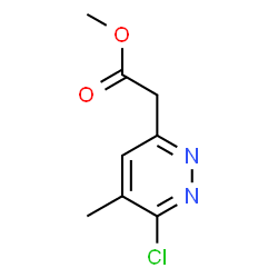 (6-氯-5-甲基-哒嗪-3-基)乙酸甲酯结构式