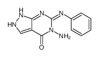 5-amino-6-anilino-1H-pyrazolo[3,4-d]pyrimidin-4-one结构式