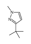1-Methyl-3-t-butylpyrazole结构式
