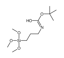 tert-butyl N-(3-trimethoxysilylpropyl)carbamate Structure