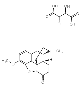 重酒石酸二氢可待因酮结构式