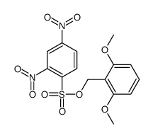 (2,6-dimethoxyphenyl)methyl 2,4-dinitrobenzenesulfonate Structure