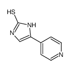 4-吡啶-4-基-1,3-二氢咪唑-2-硫酮结构式