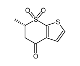 (6S)-5,6-二氢-6-甲基-4H-噻吩并[2,3-b]噻喃-4-酮 7,7-二氧化物 多佐胺-2-3结构式