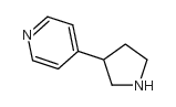 4-吡咯烷-3-基吡啶结构式