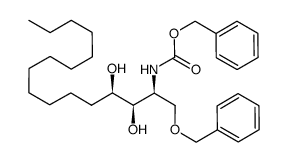 (2S,3R,4R)-1-(benzyloxy)-2-(N-(benzyloxycarbonyl)amino)hexadecane-3,4-diol结构式