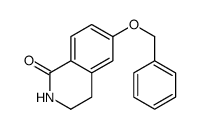 6-phenylmethoxy-3,4-dihydro-2H-isoquinolin-1-one结构式