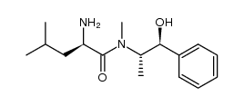 (R)-2-amino-N-((1S,2S)-1-hydroxy-1-phenylpropan-2-yl)-N,4-dimethylpentanamide结构式