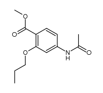 methyl 4-(acetylamino)-2-(n-propoxy)benzoate结构式