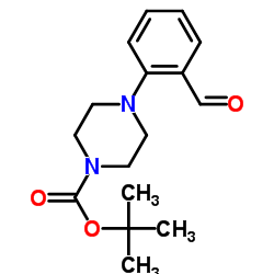 4-BOC-1-(邻醛基苯基)哌嗪结构式