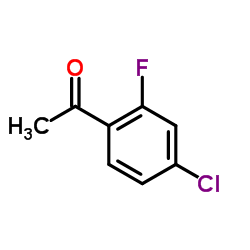 2-氟-4-氯苯乙酮结构式