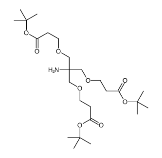 Tris[[2-(tert-butoxycarbonyl)ethoxy]methyl]methylamine结构式