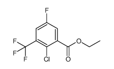 Ethyl 2-chloro-5-fluoro-3-(trifluoromethyl)benzoate Structure