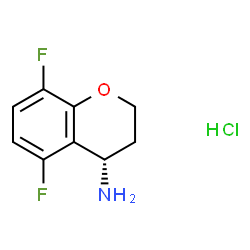 (S)-5,8-二氟苯并二氢吡喃-4-胺盐酸盐结构式